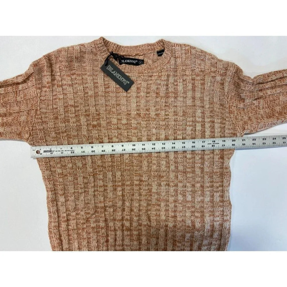 Blank NYC Women's Heather Ribbed Crewneck Sweater In Toffee Size S NWT - Picture 7 of 9